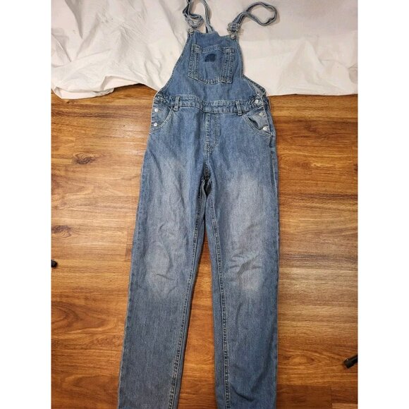 Clockhouse Dungaree Size 34‎ Medium Wash Denim Overalls - Picture 1 of 6